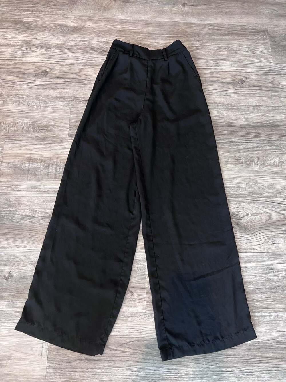 Forever 21 Contemporary Black Wide-Leg Pants